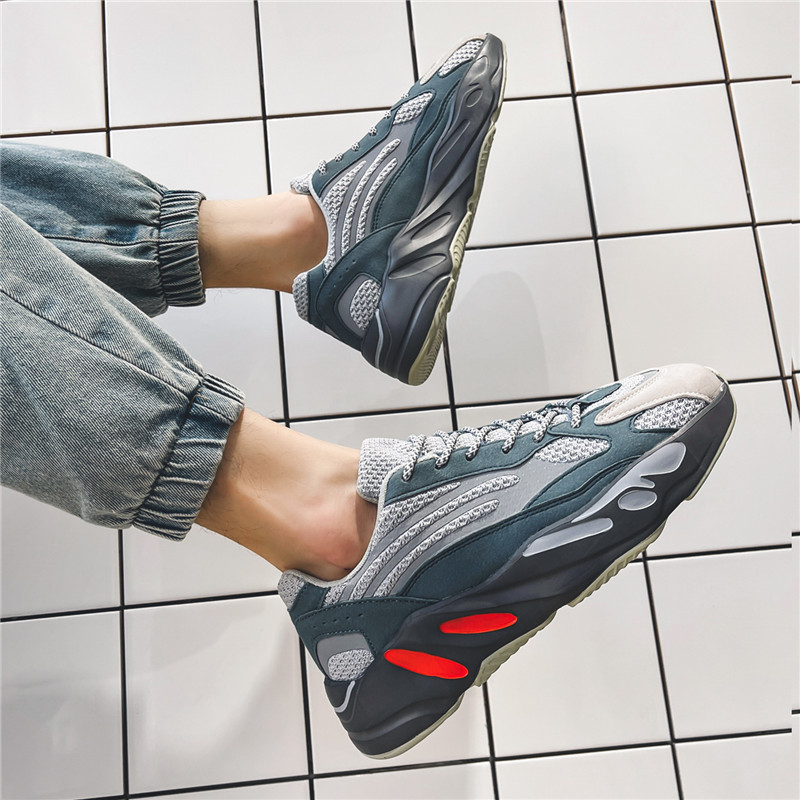 A Vīriešu skriešanas apavi Amortizējoši skriešanas sporta apavi Elpojošs sieta treniņš āra sporta apavi pastaigu apavi