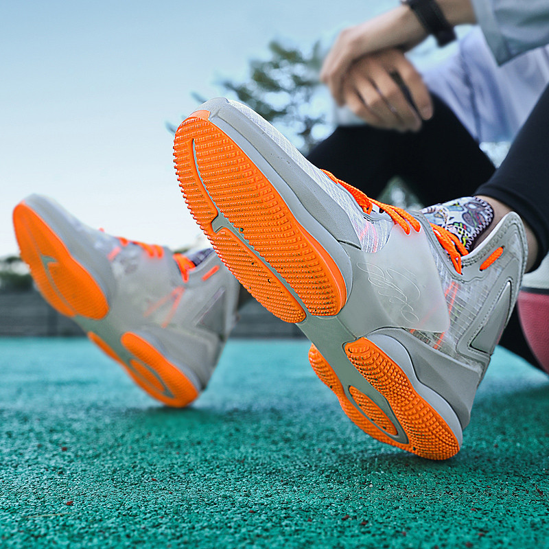 Jauni sieviešu zēnu basketbola apavi Augstas kvalitātes, mīksti, neslīdoši bērnu sporta apavi Unisex meiteņu kedas āra zēnu trenažieru grozs