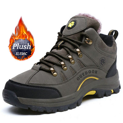 Lauko žygių sportbačiai Aukštos kokybės odiniai žygių batai Neslystantys vandeniui atsparūs vyriški žygio batai laipiojimo kempingo vyriški sportbačiai