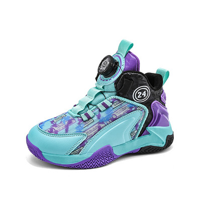 Új design stílusú kosárlabdacipők gyerekeknek fiúknak csúszásmentes tornacipők légáteresztő divatos sportcipők divat sport gyerekcipők