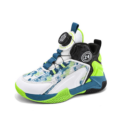 Új design stílusú kosárlabdacipők gyerekeknek fiúknak csúszásmentes tornacipők légáteresztő divatos sportcipők divat sport gyerekcipők