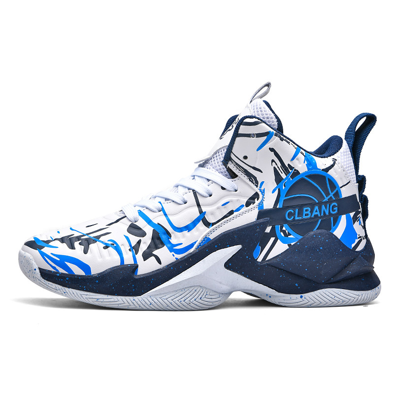Magas szárú férfi fehér tornacipő légpárnás női kosárlabdacipő csúszásmentes könnyű kültéri sportcipő férfiaknak 35-46 méret