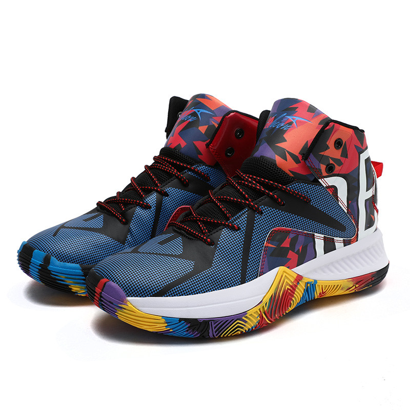 Vyriški treniruotės Aukšti krepšinio batai Vyriški amortizuojantys lengvi krepšinio sportbačiai dizainerių kurti batai kvėpuojantys lauko sportiniai bateliai