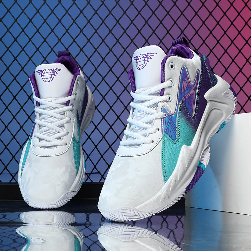 Vyriški treniruotės Aukšti krepšinio batai Vyriški amortizuojantys lengvi krepšinio sportbačiai dizainerių kurti batai kvėpuojantys lauko sportiniai bateliai