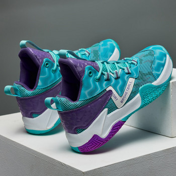 Тийнейджъри Деца Баскетболни обувки Дишащи Спорт на открито Ежедневни детски мрежести обувки Устойчиви на износване Момчета Маратонки за момичета