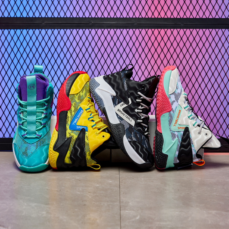 Teismeliste laste korvpallijalatsid hingavad välispordid vabaaja laste võrkjalatsid Kulumiskindlad jooksupoiste tüdrukute tossud