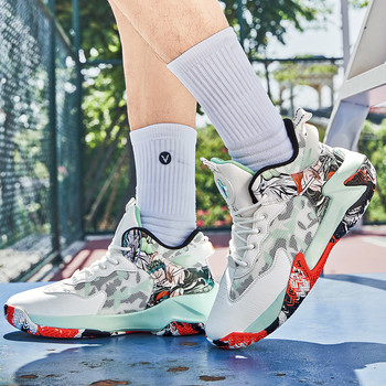 Баскетболни обувки Мъжки спортни обувки Високи мъжки баскетболни маратонки Лекоатлетически обувки за кошница Нови дишащи маратонки за мъже