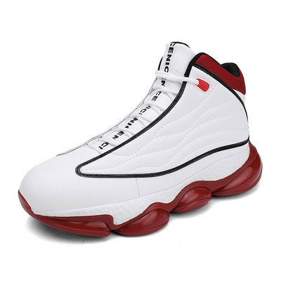 Augstas augšdaļas Neslīdoši basketbola treniņu apavi Basketbola kedas Vīriešu modes sašūšanas basketbola apavi Liela izmēra sporta apavi