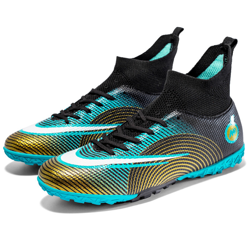 Profesionāli unisex futbola apavi vīriešiem TF/FG Futbola zābaki ar augstu potīti vīriešiem, zābaki, treniņi, sieviešu futbola apavi Chuteira Campo