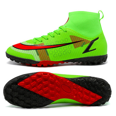 Vīriešu futbola apavi pieaugušajiem, bērniem, TF/FG, futbola zābaki ar augstu potīti, zābaki, zābaki, treniņi, sporta apavi, čības, zeķes, gari