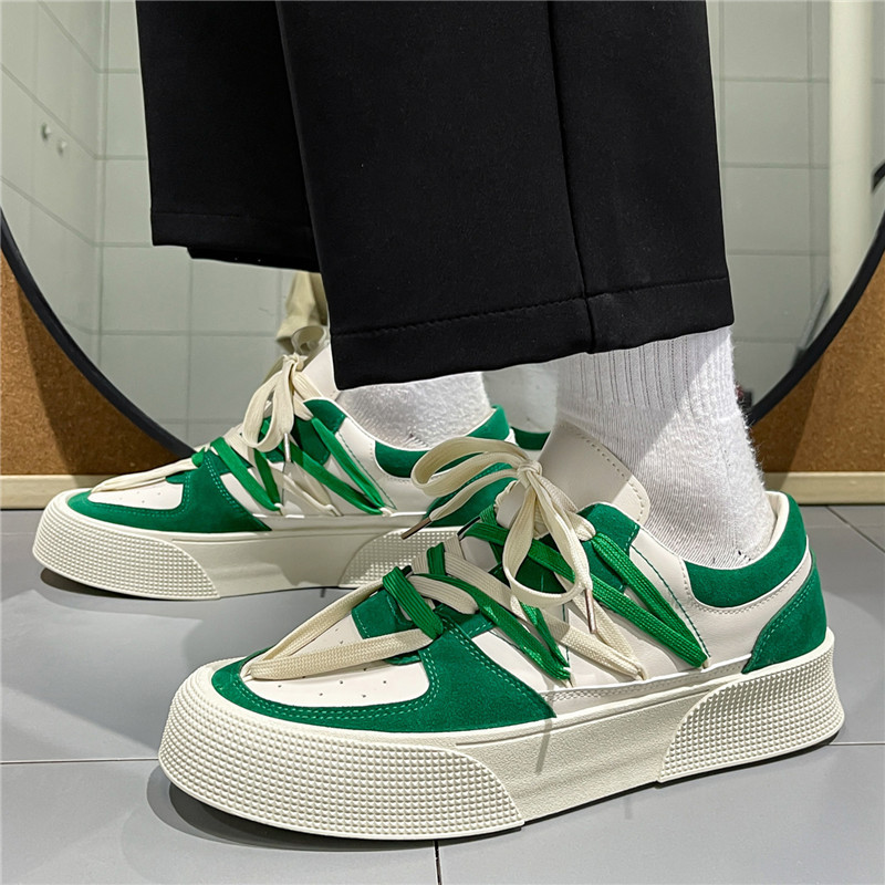 Green Comfort Canvas Batai Nemokamas pristatymas Vyriški treniruokliai stambūs sportbačiai tinkliniai batai žemai aukštyn riedlentės batai vyriški Zapatillas Hombre