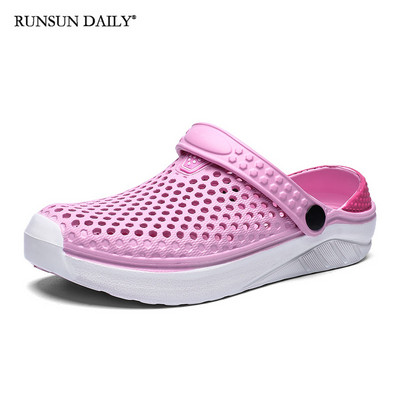 Uniszex nyári szandálok Női strandcipők Gyorsan száradó vastag talpú papucs klumpák Férfi papucsok