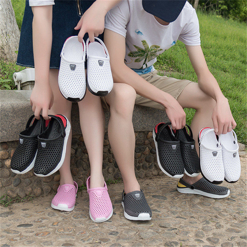 Unisex vasaros paplūdimio basutės Moteriškos klumpės Šlepetės Vyriškos Plokščios Neslystančios Šlepetės moterims Sodo sandalai Slydimo slankiojančios lengvos