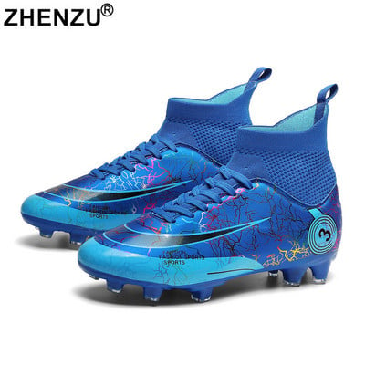 ZHENZU Μέγεθος 31-48 Επαγγελματικά Παπούτσια Ποδοσφαίρου Ανδρικά Παιδικά Γνήσια Παπούτσια Ποδοσφαίρου Αθλητικά Παπούτσια Ποδοσφαίρου Ποδοσφαίρου Ποδοσφαίρου ποδόσφαιρο για αγόρια κορίτσι