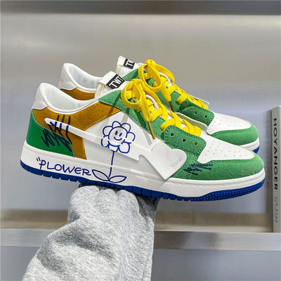 2023 Kuum mood Rohelised rulajalatsid Meeste tänavarõivad Hip Hopi tossud meestele Disainer Platvorm Meeste ketsid zapatos hombre