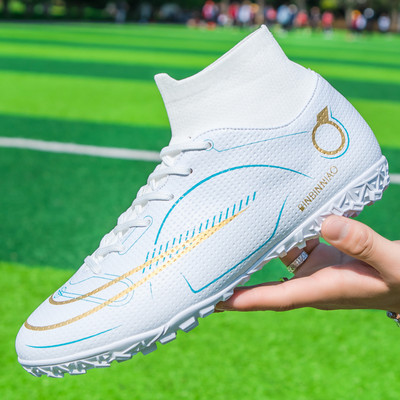 BINBINNIAO 2022 fg focicipők Chuteira Campo AG/TF futballcipők gyerekeknek fiúknak ultrakönnyű futballkapcsok tornacipők, nagy méretű 35-45