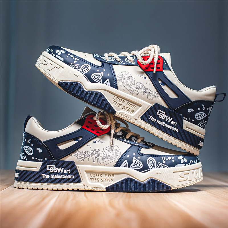 Vyriški sportbačiai Patogūs klasikiniai laisvalaikio čiuožimo batai Vyriški madingi neslystantys odiniai riedlenčių batai Zapatos De Hombre