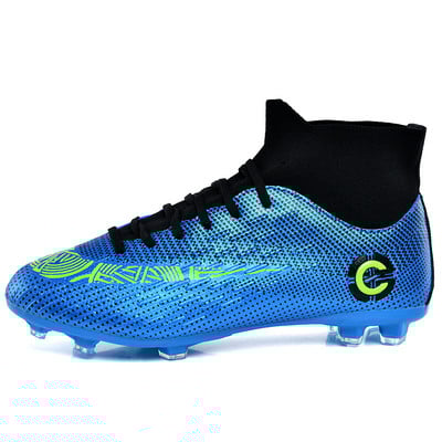 2019-es új kültéri férfi, fiú focicipő, futballcipő, magas bokája, gyerekcipő, edzőcipő, 35-45-ös méret
