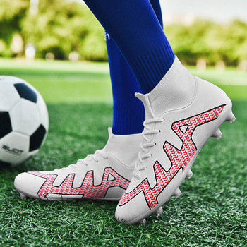 ZHENZU 34-47 Υπερελαφρές ψηλές μπότες ποδοσφαίρου ποδοσφαίρου Παπούτσια ποδοσφαίρου AG/TF Παιδικά Αγόρια Παπούτσια Ποδοσφαιρικά Παπούτσια αθλητικά παπούτσια botas de futbol
