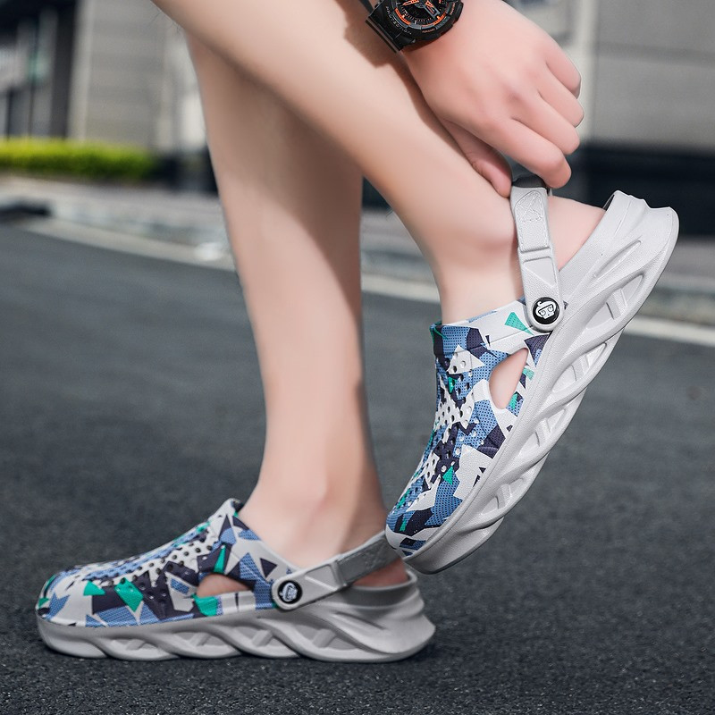 Unisex vasaras āra sandales vīriešiem modes platforma čības sievietēm pludmales Eva zole slide sandales koka tupeles Ūdens apavi Zapatos Hombre