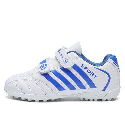 Черни зелени тройки Детски футболни обувки Тревна площ на открито Нехлъзгащи се Детски маратонки Момчета Футболни бутонки 10 до 16 zapatos de futbol