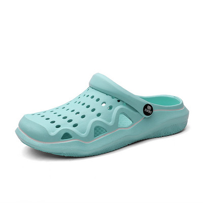 2021. gada vasaras brīvdabas vīriešu koka tupeles Elpojošas pludmales sandales Vīriešu dārza EVA koka tupeles sievietēm Sieviešu slaidi Sieviešu čības ikdienas