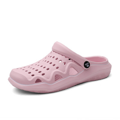 2021. gada vasaras brīvdabas vīriešu koka tupeles Elpojošas pludmales sandales Vīriešu dārza EVA koka tupeles sievietēm Sieviešu slaidi Sieviešu čības ikdienas