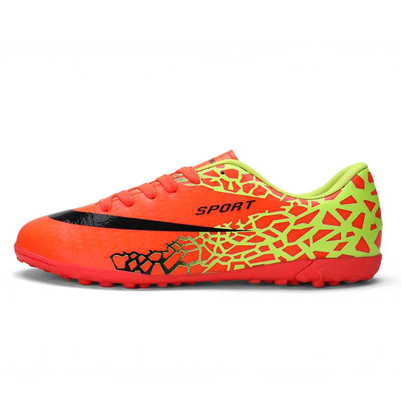 Férfi Futball Cipők Társaság csúszásmentes csillapító futballcipők Gyep Foci kapcsok Cipők Gyerek Fiú TF/FG Edzés Futsal Cipők