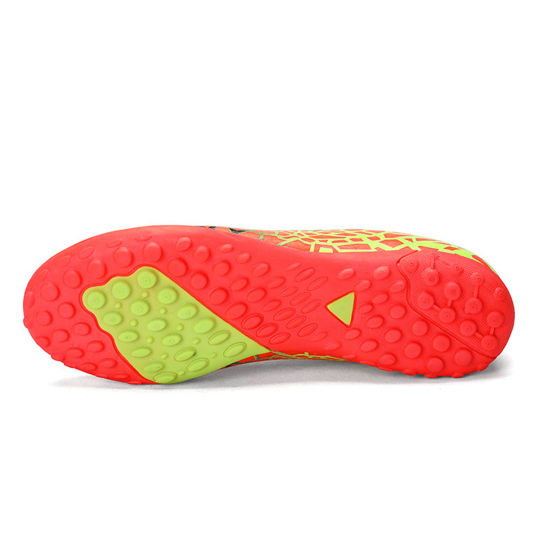 Férfi Futball Cipők Társaság csúszásmentes csillapító futballcipők Gyep Foci kapcsok Cipők Gyerek Fiú TF/FG Edzés Futsal Cipők