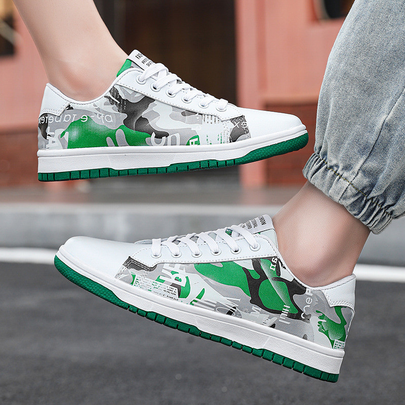 2022 m. Naujos mados „Graffiti“ vyriški čiuožimo batai dideli 47 dydžio kvėpuojantys sportbačiai vyriški, suvarstomi žemi unisex sportbačiai, krepšelis homme