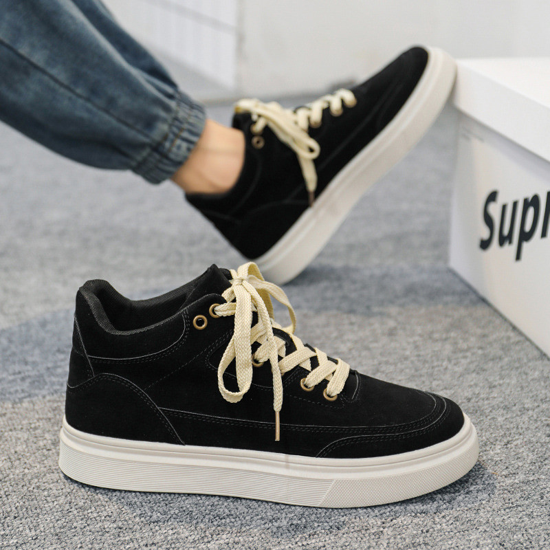 2022 m. Japoniški Harajuku Batai Drobiniai sportbačiai Vyriški Aukšti riedlenčių batai Vyriški Platforminiai sportbačiai Kvėpuojantys vyriški treniruokliai