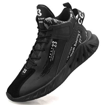 Magas felső Férfi Cipők Kosárlabda Cipők Futóbakancsok Divat Könnyű Kocogó Sportcipők Légáteresztő Fekete Kosár Lábbeli Férfi