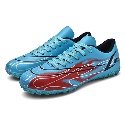Jauni zili vīriešu futbola apavi Ērti, neslīdoši bērnu futbola apavi Elpojoši vīriešu futbola apavi Zapatos De Futbol