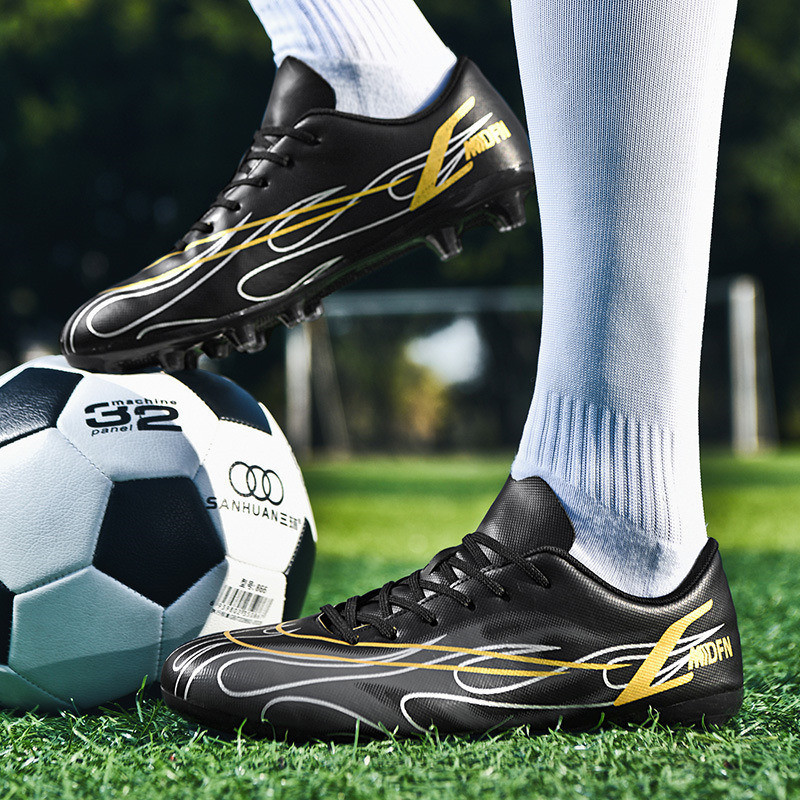 Jauni zili vīriešu futbola apavi Ērti, neslīdoši bērnu futbola apavi Elpojoši vīriešu futbola apavi Zapatos De Futbol