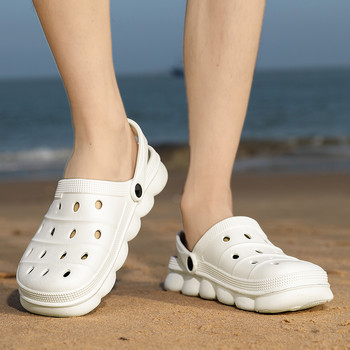 Мъжки чехли Противоплъзгащи се дамски сандали Мъжки модни меки подметки EVA чехли за двойка Външни плажни сандали Мъжки чехли на платформа