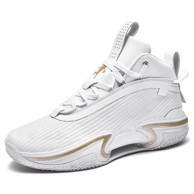 Férfi kosárlabda tornacipő párnázott férfi sportcipő kültéri lila tornacipő magas felső férfi csúszásmentes tornacipő kosárlabdához