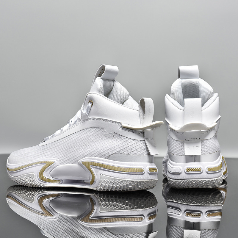 Férfi kosárlabda tornacipő párnázott férfi sportcipő kültéri lila tornacipő magas felső férfi csúszásmentes tornacipő kosárlabdához