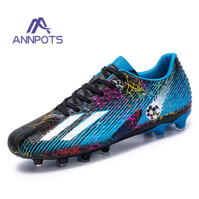 Vyriški aukštakulniai futbolo bateliai, neslystantys smūgius sugeriantys treniruotės Futsal batai FG/TF vaikiški futbolo bateliai lauko stovyklai