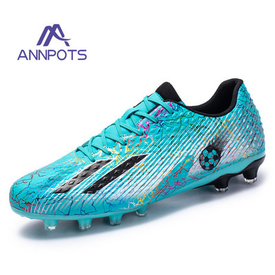 Vyriški aukštakulniai futbolo bateliai, neslystantys smūgius sugeriantys treniruotės Futsal batai FG/TF vaikiški futbolo bateliai lauko stovyklai