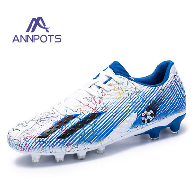 Vyriški aukštakulniai futbolo bateliai, neslystantys smūgius sugeriantys treniruotės Futsal batai FG/TF vaikiški futbolo bateliai lauko stovyklai