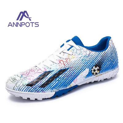 Vyriški aukštakulniai futbolo bateliai, neslystantys smūgius sugeriantys treniruotės Futsal batai FG/TF vaikiški futbolo bateliai lauko stovyklai