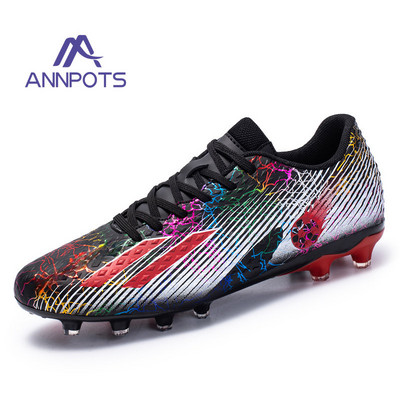 Vyriški aukštakulniai futbolo bateliai, neslystantys smūgius sugeriantys treniruotės Futsal batai FG/TF vaikiški futbolo bateliai lauko stovyklai