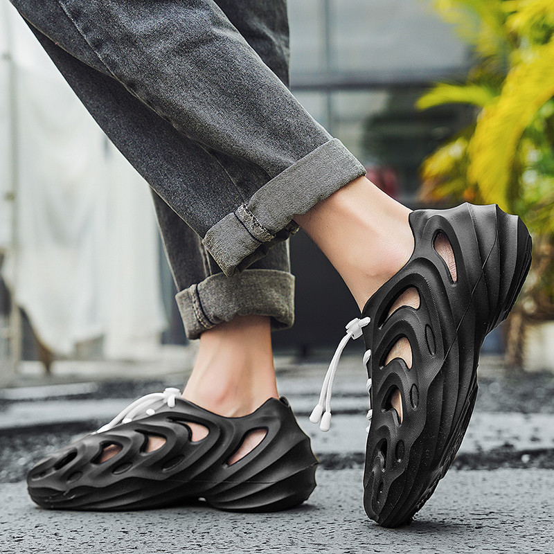 2023. aasta uued suvised meeste sandaalid, kerged rannajalatsid, meeste sussid, välistingimustes kasutatavad libisemisvastased, kulumiskindlad nööritavad tossud, meeste aiakingad