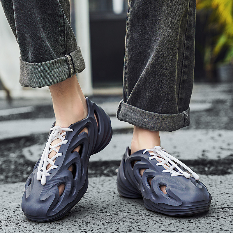 2023. aasta uued suvised meeste sandaalid, kerged rannajalatsid, meeste sussid, välistingimustes kasutatavad libisemisvastased, kulumiskindlad nööritavad tossud, meeste aiakingad
