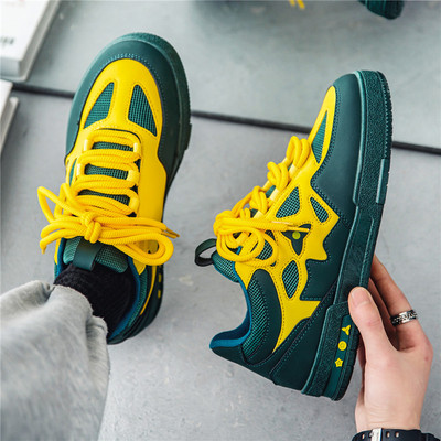 Топ мъжки ежедневни обувки Модни луксозни дизайнерски черни обувки за скейтборд на открито Мъжки бели маратонки Plate-forme маратонки