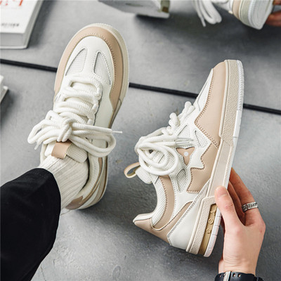 Топ мъжки ежедневни обувки Модни луксозни дизайнерски черни обувки за скейтборд на открито Мъжки бели маратонки Plate-forme маратонки