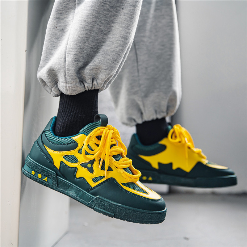 Топ мъжки ежедневни обувки Модни луксозни дизайнерски черни обувки за скейтборд на открито Мъжки бели маратонки Plate-forme маратонки