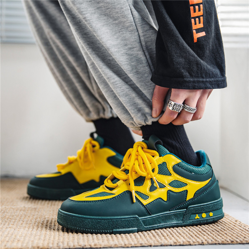 Топ мъжки ежедневни обувки Модни луксозни дизайнерски черни обувки за скейтборд на открито Мъжки бели маратонки Plate-forme маратонки