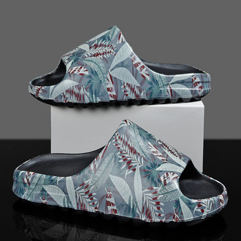 Έντυπες παντόφλες Unisex Casual αναπνεύσιμα παπούτσια παραλίας Αντιολισθητικά παπούτσια Αδιάβροχα σανδάλια Slides Μαλακές παντόφλες για το σπίτι και τον εξωτερικό χώρο