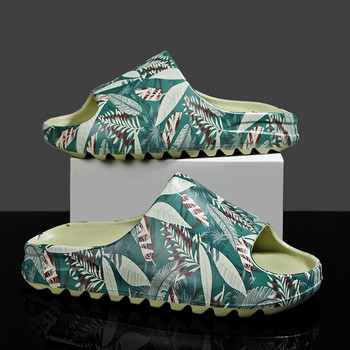 Έντυπες παντόφλες Unisex Casual αναπνεύσιμα παπούτσια παραλίας Αντιολισθητικά παπούτσια Αδιάβροχα σανδάλια Slides Μαλακές παντόφλες για το σπίτι και τον εξωτερικό χώρο